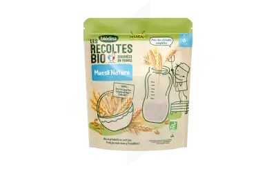 Blédina Les Récoltes Bio Muesli Préparation Nature B/180g à Lacanau