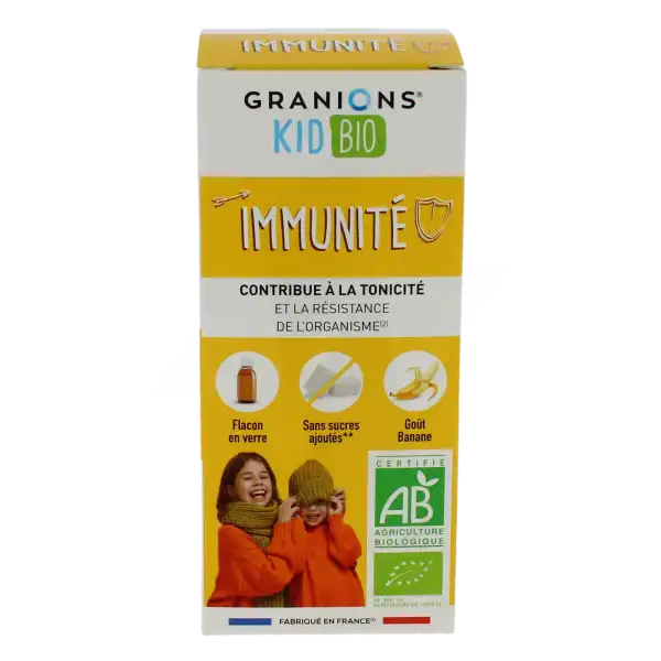 Granions Enfant Immunité Sirop Banane Fl/125ml