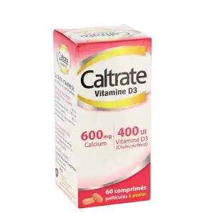 Caltrate Vitamine D3 600 Mg/400 Ui, Comprimé Pelliculé à Saint-Léger-du-Bourg-Denis