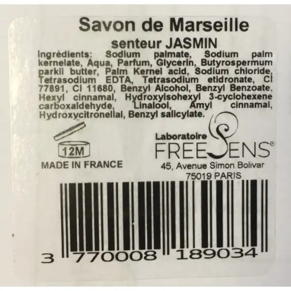 Freesens Savon Liquide De Marseille Lavande 100g