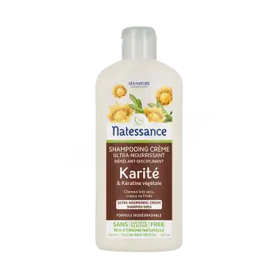 Natessance Karité Shampooing Crème 250ml à SAINT-JEAN-D-ILLAC