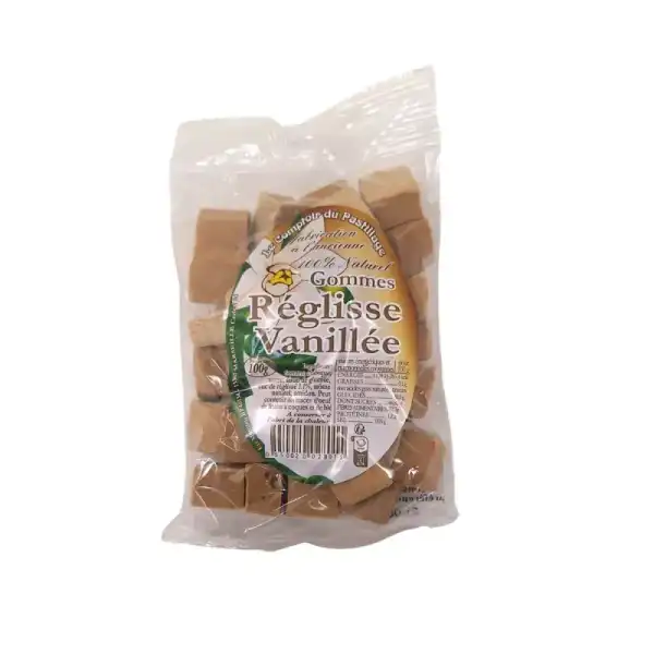 Le Comptoir Du Pastillage Gomme Réglisse Vanillée Sach/100g
