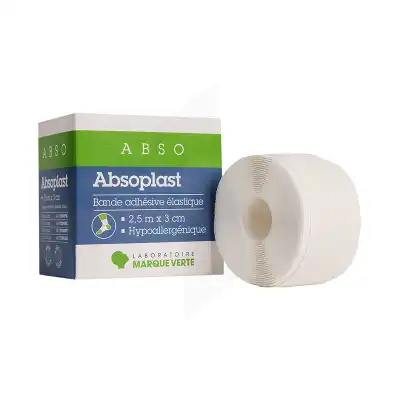 Absoplast Bande Adhésive élastique 2,5 M X 3 Cm à LA COTE-SAINT-ANDRÉ