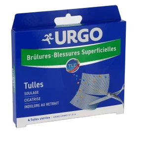 Urgo Brûlures - Blessures Superficielles Tulles Grand Format 8x8cm B/4