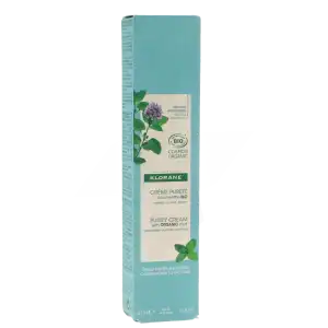 Klorane Visage Crème Pureté Menthe Aquatique Bio Tube De 40 Ml à VALS-LES-BAINS