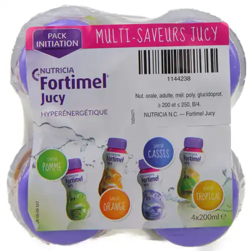 Fortimel Jucy Nutriment Multi Saveurs 4 Bouteilles/200ml
