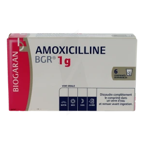 Amoxicilline Bgr 1 G, Comprimé Dispersible