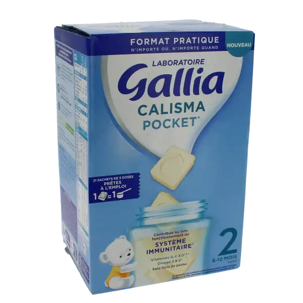 Gallia Calisma Pocket 2 Lait en poudre 21Sachets/24g