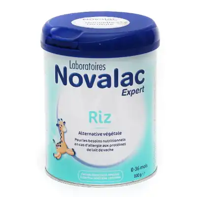 Novalac Expert Riz Lait En Poudre 0 à 36mois B/800g à AUCAMVILLE
