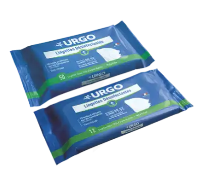 Urgo Lingettes Désinfectantes Chlorhéxidine Sachet/50 à Crocq