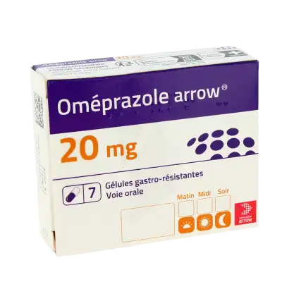 OMEPRAZOLE ARROW 20 mg Gél gastro-rés Plq/7