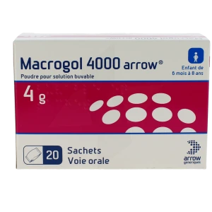 Macrogol 4000 Arrow 4 G, Poudre Pour Solution Buvable En Sachet