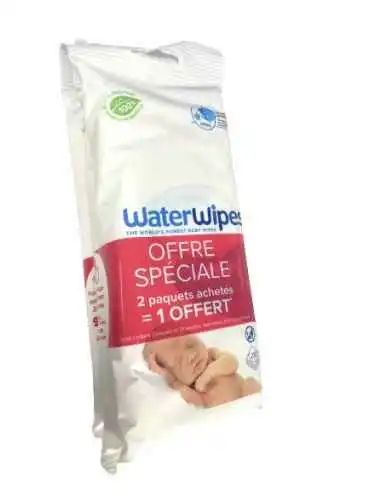 Waterwipes Lingette Nettoyante Bébé 3b/28 (2 + 1 Offert)