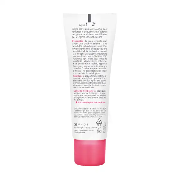 Bioderma Créaline Défensive Crème Active Apaisante Légère Peau Sensible 40ml