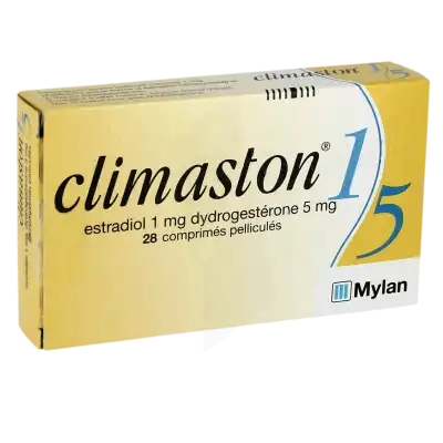Climaston 1 Mg/5 Mg, Comprimé Pelliculé à Bordeaux
