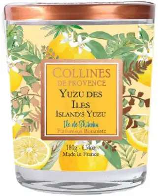 Collines De Provence Bougie Parfumée Yuzu Des Iles 180g à ANDERNOS-LES-BAINS