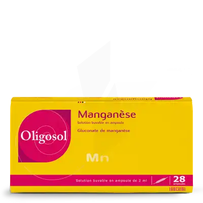 Oligosol Manganèse Solution Buvable 28 Ampoules/2ml à La Ricamarie