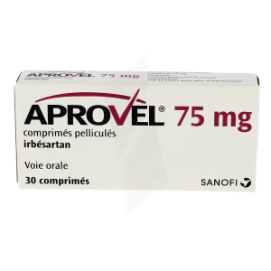 Aprovel 75 Mg, Comprimé Pelliculé