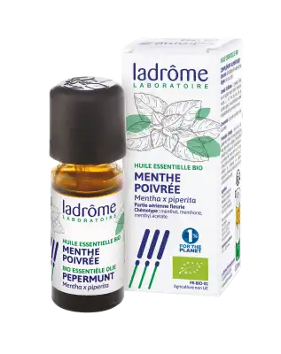 Ladrôme Huile Essentielle Menthe Poivrée Partie Aérienne Fleurie 10ml à Saint-Etienne