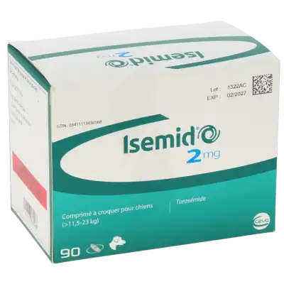 ISEMID 2 MG COMPRIME A CROQUER POUR CHIENS (> 11,5 KG - 23 KG), Comprimé à croquer