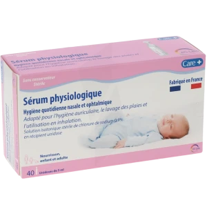 Care+ Sérum Physiologique 40unidoses/5ml