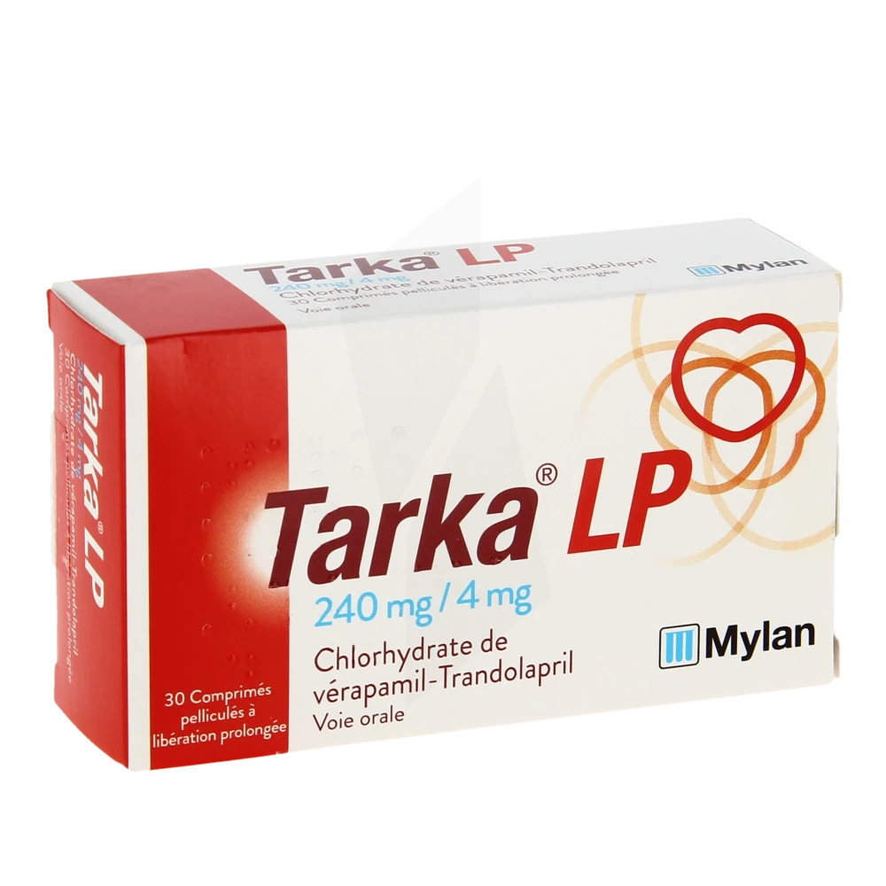 Tarka Lp 240 Mg/4 Mg, Comprimé Pelliculé à Libération Prolongée