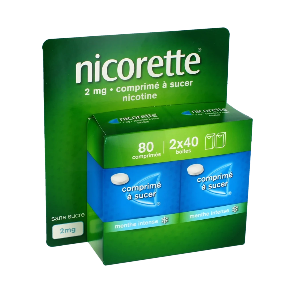 Nicorette 2 Mg, Comprimé à Sucer