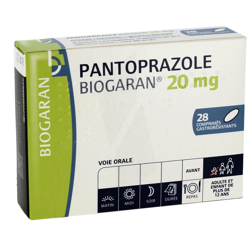 Pantoprazole Biogaran 40 Mg, Comprimé Gastro-résistant
