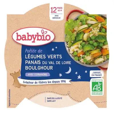 Babybio Assiette Bonne Nuit Légumes Verts Panais Boulghour à Caumont-sur-Durance