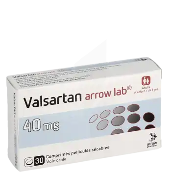 Valsartan Arrow Lab 40 Mg, Comprimé Pelliculé Sécable à VILLERS-LE-LAC