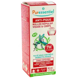 Puressentiel Anti-pique Répulsif Visage & Corps Bio Roller/50ml à BARCARÈS (LE)