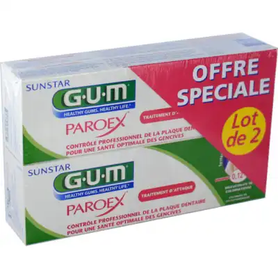 Gum Paroex Gel Dentifrice 2t/75ml à Paris