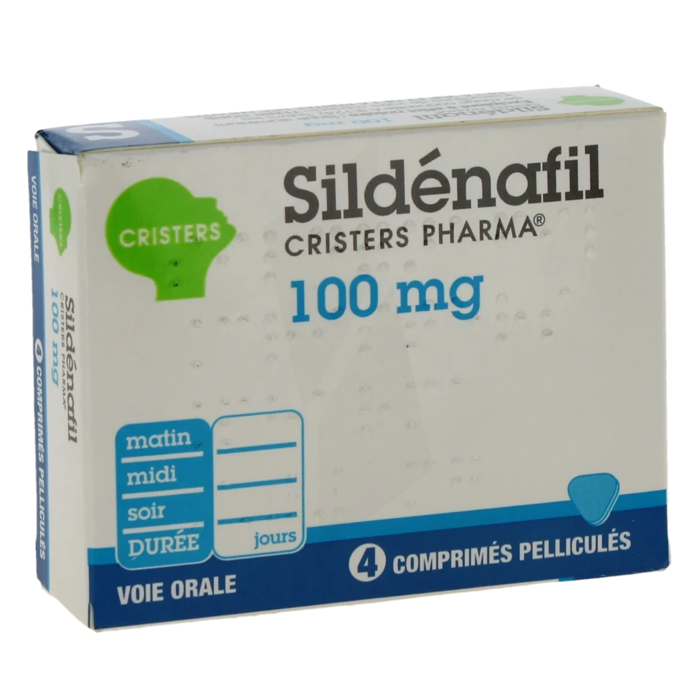 Sildenafil Cristers Pharma 100 Mg, Comprimé Pelliculé