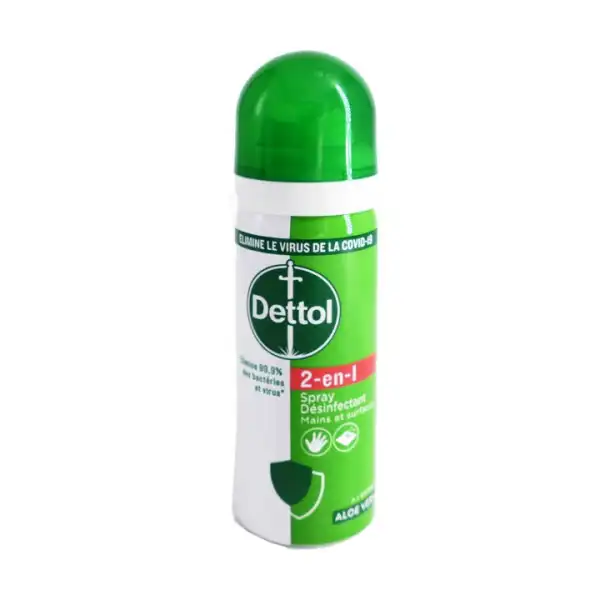 Dettol Spray Désinfectant 2 En 1 Mains Et Surfaces 50ml