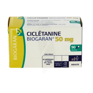 Cicletanine Biogaran 50 Mg, Gélule