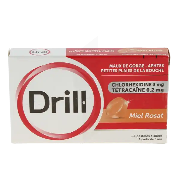 Drill Miel Rosat, Pastille à Sucer