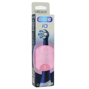Oral-b Io Brossettes Pour Brosse à Dents électrique Noires Gentle Care X 3