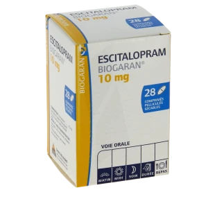 Escitalopram Biogaran 10 Mg, Comprimé Pelliculé Sécable