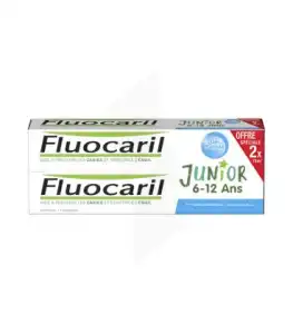 Fluocaril Junior Gel Dentifrice Bubble 6/12ans 2*75ml à Salins-les-Bains