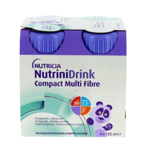 Nutrinidrink Compact Multi Fibre Nutriment Non Aromatisé 4bouteilles/125ml