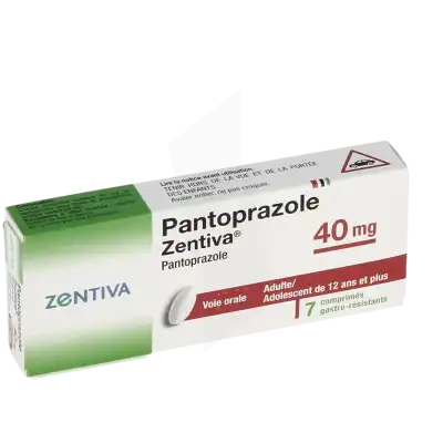 PANTOPRAZOLE ZENTIVA 40 mg, comprimé gastro-résistant