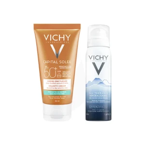 Vichy Crème Onctueuse Solaire Spf50 50ml + Eau Thermale 50ml