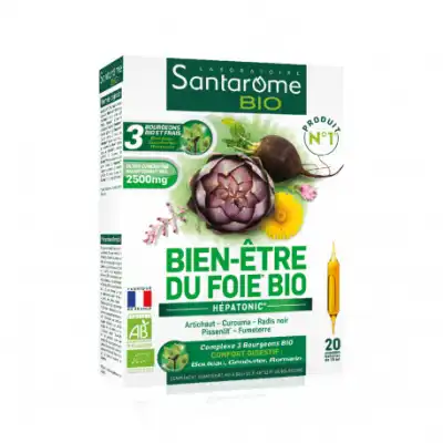 Santarome Bio Bien-être Du Foie Solution Buvable 20 Ampoules/10ml à Paris