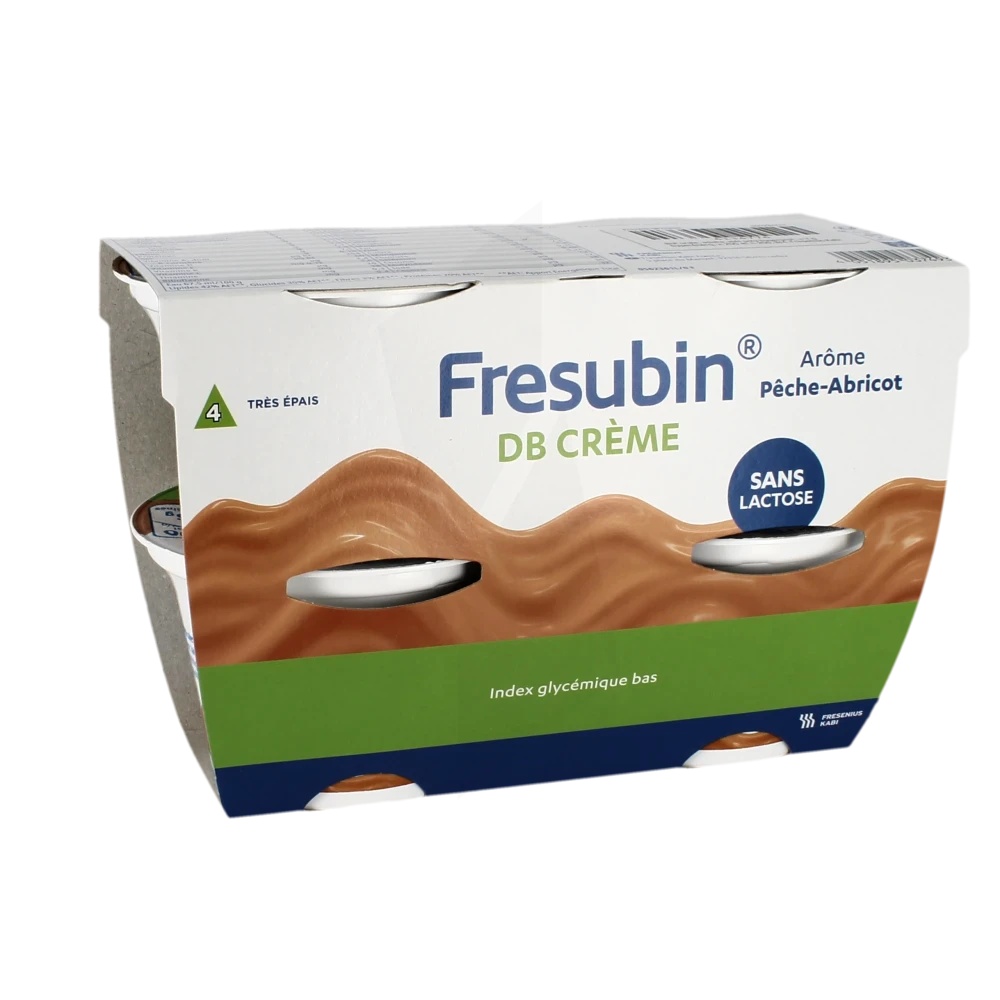 Fresubin Db Crème Nutriment Pêche Abricot 4pots/200g