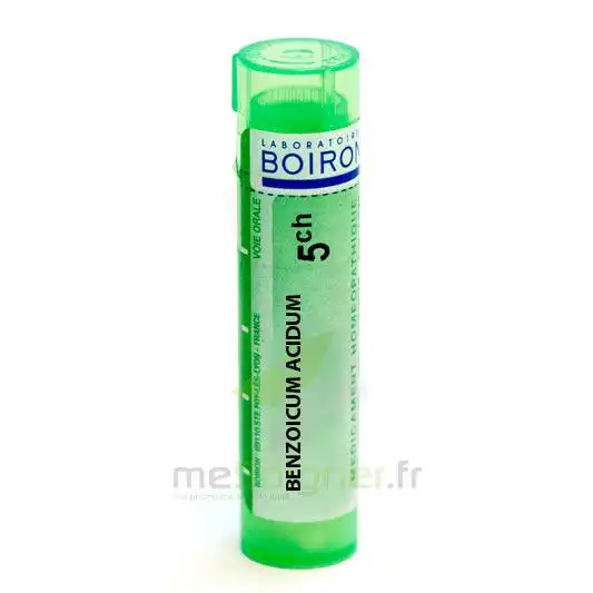 Boiron Benzoicum Acidum 5ch Granules Tube De 4g