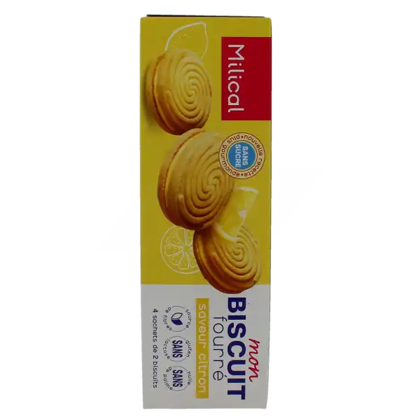 Milical Biscuit Fourré Citron 4 Sachets/2