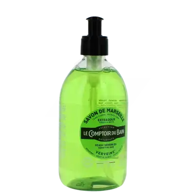 Le Comptoir Du Bain Savon Liquide De Marseille Surgras Verveine Flacon Pompe De 500 Ml à SAINT-SAENS
