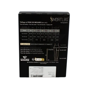 Smartleg® Transparent Classe Ii Collant Délicate Intense Taille 1+ Normal Pied Ouvert