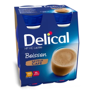 Delical Boisson Hp Hc Lactée Nutriment Café 4 Bouteilles/200ml