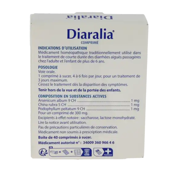 Diaralia, Comprimé